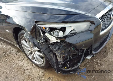 2014 Infiniti Q50 Hybrid Premium from USA, damaged, VIN JN1AV7AR6EM700247